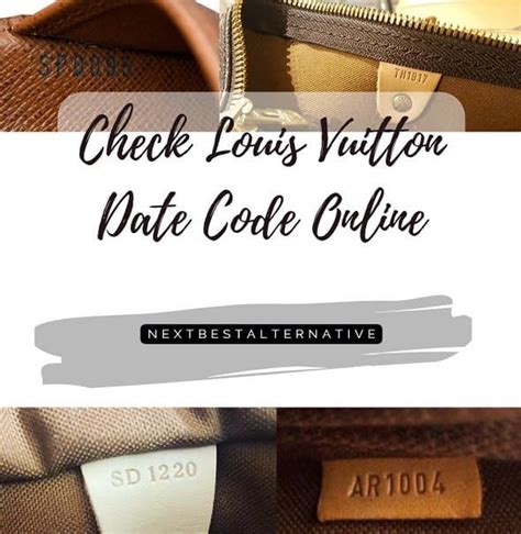 verificar código louis vuitton lentes|louis vuitton pochette date code.